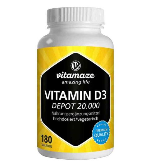Vispura witamina D3 Depot 20.000 tabletki 180 szt